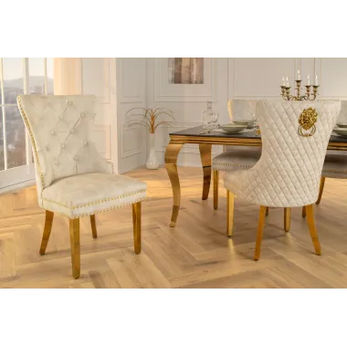 Invicta Krzesło CASTLE z uchwytem w kształcie głowy lwa / 46148