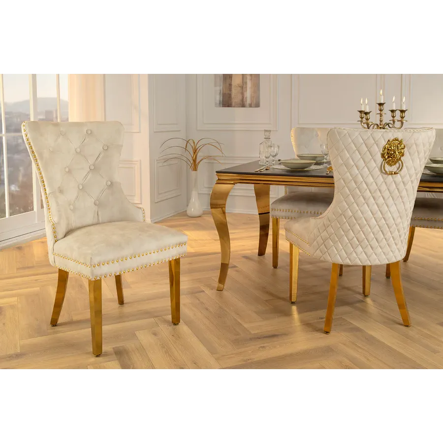 Invicta Krzesło CASTLE z uchwytem w kształcie głowy lwa 54cm / 46148