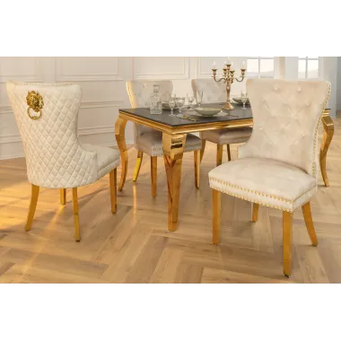 Invicta Krzesło CASTLE z uchwytem w kształcie głowy lwa / 46148