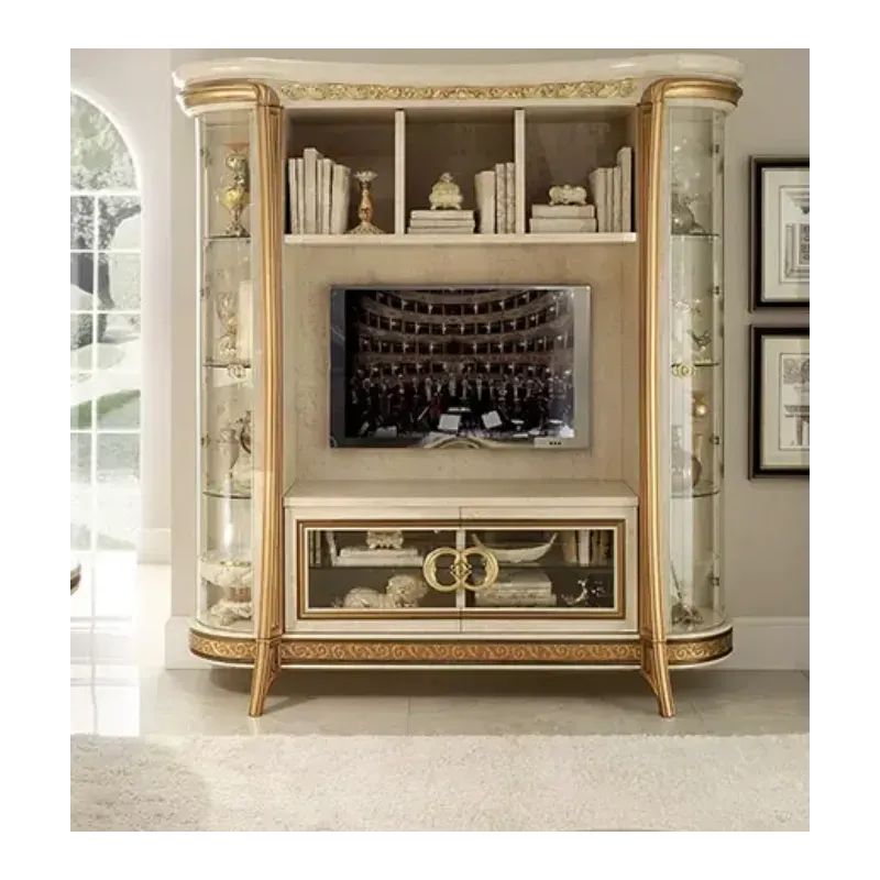 MELODIA Włoski Regał Ścianka TV do salonu 205cm / ArredoClassic MELODIA Włoski Regał Ścianka TV do salonu 205cm / ArredoClassic
