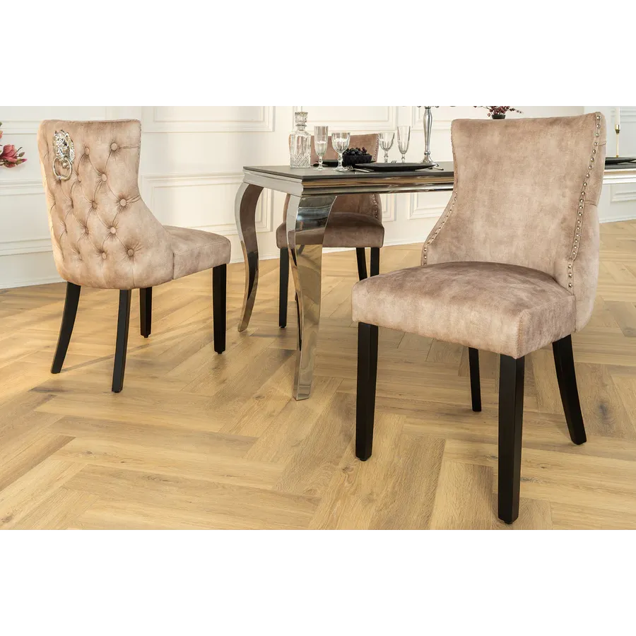 Invicta Krzesło CASTLE DELUXE z uchwytem w kształcie głowy lwa 50cm / 45734