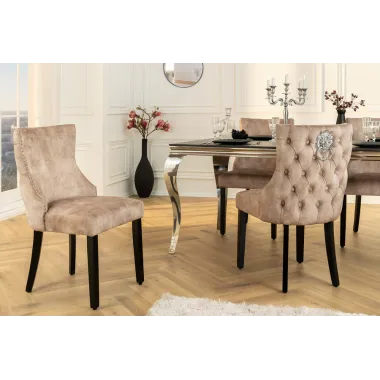 Invicta Krzesło CASTLE DELUXE z uchwytem w kształcie głowy lwa 50cm / 45734