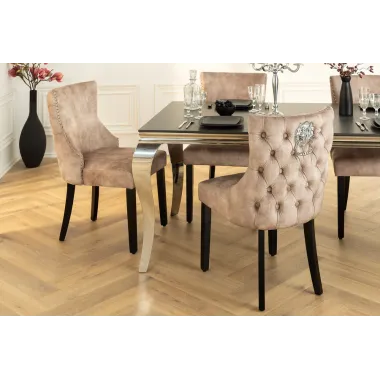 Invicta Krzesło CASTLE DELUXE z uchwytem w kształcie głowy lwa 50cm / 45734
