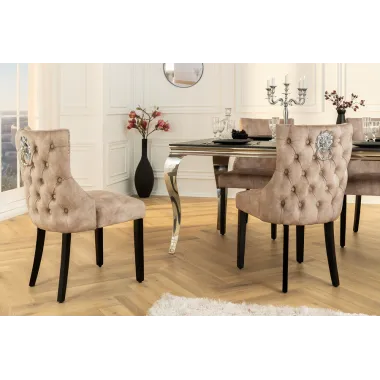 Invicta Krzesło CASTLE DELUXE z uchwytem w kształcie głowy lwa 50cm / 45734