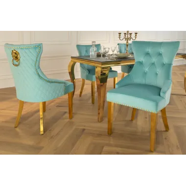 Invicta Krzesło CASTLE DELUXE z uchwytem w kształcie głowy lwa 50cm / 45845