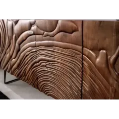 Invicta FLUID Komoda lite drewno akacji brązowa 3D 175cm / 45593