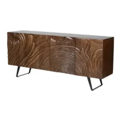 Invicta FLUID Komoda lite drewno akacji brązowa 3D 175cm / 45593
