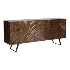 Invicta FLUID Komoda lite drewno akacji brązowa 3D 175cm / 45593