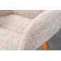 Invicta Krzesło BALTIC obrotowe 360° beżowe Bouclé 61cm / 44199 Invicta Krzesło BALTIC obrotowe 360° beżowe Bouclé 61cm / 44199