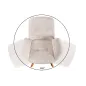 Invicta Krzesło BALTIC obrotowe 360° beżowe Bouclé 61cm / 44199 Invicta Krzesło BALTIC obrotowe 360° beżowe Bouclé 61cm / 44199