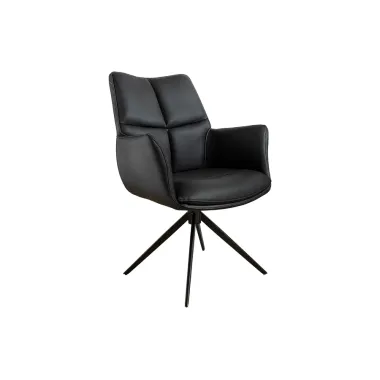Invicta Krzesło obrotowe PAPILLON 360° czarne 62cm / 45184