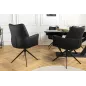 Invicta Krzesło obrotowe PAPILLON 360° czarne 62cm / 45184