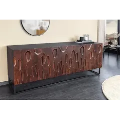 Invicta DUNE Komoda lite drewno akacji orzechowy brąz 3D 175cm / 45596
