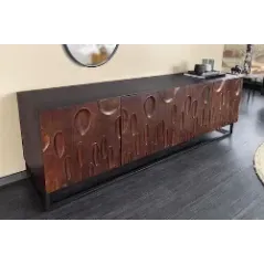 Invicta DUNE Komoda lite drewno akacji orzechowy brąz 3D 175cm / 45596