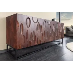 Invicta DUNE Komoda lite drewno akacji orzechowy brąz 3D 175cm / 45596