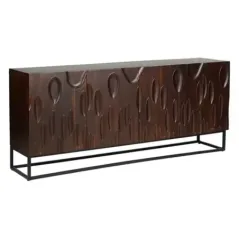 Invicta DUNE Komoda lite drewno akacji orzechowy brąz 3D 175cm / 45596