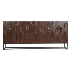 Invicta DUNE Komoda lite drewno akacji orzechowy brąz 3D 175cm / 45596