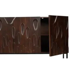 Invicta DUNE Komoda lite drewno akacji orzechowy brąz 3D 175cm / 45596