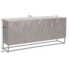 Invicta DUNE Komoda lite drewno akacji orzechowy brąz 3D 175cm / 45596