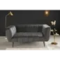 Invicta Sofa NOBLESSE 2 osobowa szary aksamit 165cm / 45050 Invicta Sofa NOBLESSE 2 osobowa szary aksamit 165cm / 45050