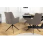 Invicta Krzesło obrotowe PAPILLON 360° szare 62cm / 45183