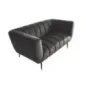 Invicta Sofa NOBLESSE 2 osobowa szary aksamit 165cm / 45050 Invicta Sofa NOBLESSE 2 osobowa szary aksamit 165cm / 45050