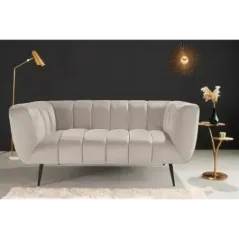 Invicta Sofa Noblesse 2 osobowa szampański aksamit 165cm / 44537