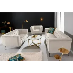 Invicta Sofa Noblesse 2 osobowa szampański aksamit 165cm / 44537