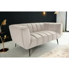 Invicta Sofa Noblesse 2 osobowa szampański aksamit 165cm / 44537