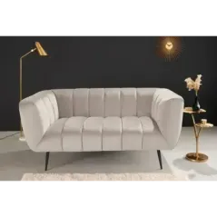 Invicta Sofa Noblesse 2 osobowa szampański aksamit 165cm / 44537