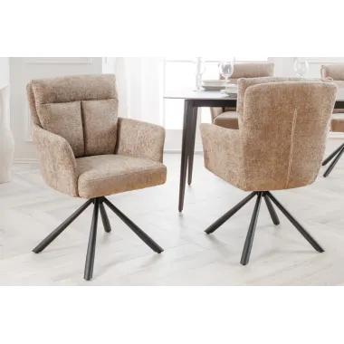 Invicta Krzesło obrotowe BIG GEORGE 360° z podłokietnikami 59cm / 44438