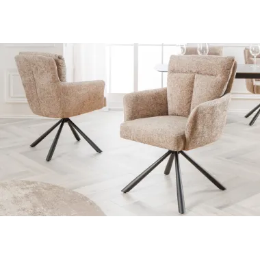 Invicta Krzesło obrotowe BIG GEORGE 360° z podłokietnikami 59cm / 44438