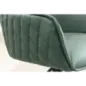 Invicta Krzesło EUPHORIA skórzane zielone obrotowe 180° / 45863 Invicta Krzesło EUPHORIA skórzane zielone obrotowe 180° / 45863