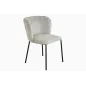 Invicta Krzesło LYON niebieska krata bouclé 54cm / 44959