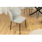 Invicta Krzesło LYON niebieska krata bouclé 54cm / 44959