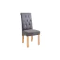 Invicta Krzesło CASA mikrofibry w kolorze antycznej szarości 45cm / 37293