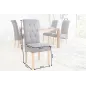 Invicta Krzesło CASA mikrofibry w kolorze antycznej szarości 45cm / 37293