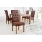 Invicta Krzesło CASA mikrofibra w kolorze whisky 45cm / 37292