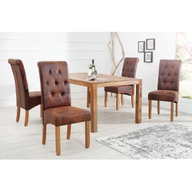 Invicta Krzesło CASA mikrofibra w kolorze whisky 45cm / 37292