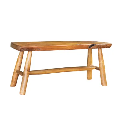 Invicta Ławka ROOT drewno tekowe w kolorze naturalnego brązu 100 cm / 44709