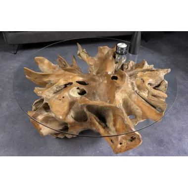 Invicta Stolik kawowy ROOT drewno teakowe 100cm / 44120