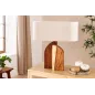 Invicta Lampa stołowa LOVERS naturalny klosz z drewna deszczowego 60cm / 46649
