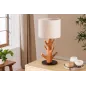 Invicta Lampa stołowa JEWELRY z naturalnego drewna mangostanu 60cm / 46649
