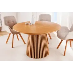Invicta Stół do jadalni VALHALLA WOOD rozkładany jasny dąb 120-160-200cm / 44092