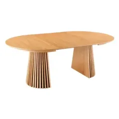 Invicta Stół do jadalni VALHALLA WOOD rozkładany jasny dąb 120-160-200cm / 44092