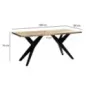 Wohnling LOFT Stół do jadalni akacja 160 x 80 x 76cm / WL7.224 Wohnling LOFT Stół do jadalni akacja 160 x 80 x 76cm / WL7.224