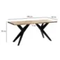 Wohnling LOFT Stół do jadalni akacja 180 x 90 x 76cm / WL7.225 Wohnling LOFT Stół do jadalni akacja 180 x 90 x 76cm / WL7.225