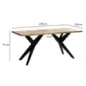 Wohnling LOFT Stół do jadalni akacja 200 x 100 x 76cm / WL7.226 Wohnling LOFT Stół do jadalni akacja 200 x 100 x 76cm / WL7.226