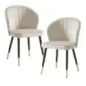 Wohnling Krzesło tapicerowane VENEZIA beżowy aksamit 47cm / WL6.949 Wohnling Krzesło tapicerowane VENEZIA beżowy aksamit 47cm / WL6.949