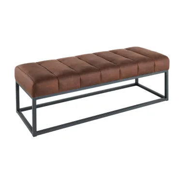 Invicta Ławka PETIT BEAUTÉ z mikrofibry w kolorze antycznego brązu  110cm / 44426